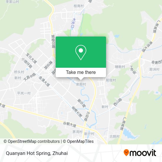 Quanyan Hot Spring map