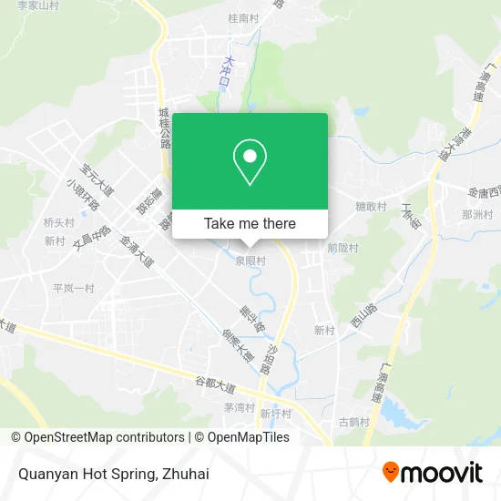 Quanyan Hot Spring map