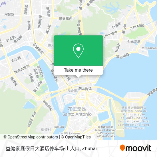 益健豪庭假日大酒店停车场-出入口 map