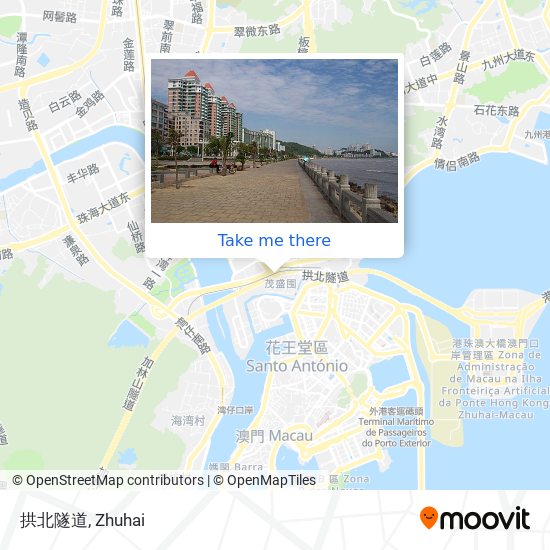 拱北隧道 map