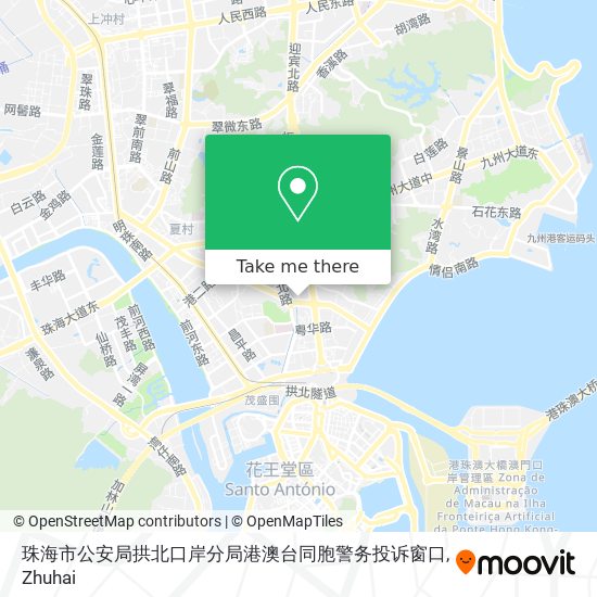 珠海市公安局拱北口岸分局港澳台同胞警务投诉窗口 map