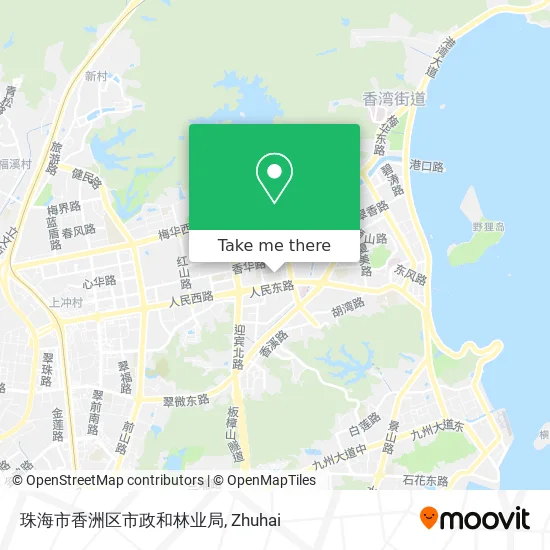 珠海市香洲区市政和林业局 map
