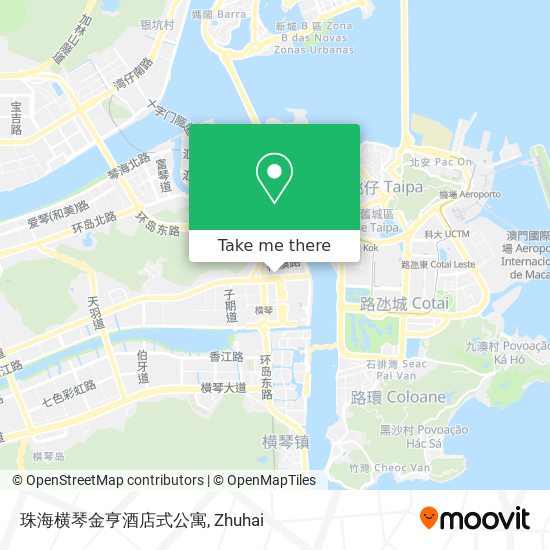 珠海横琴金亨酒店式公寓 map