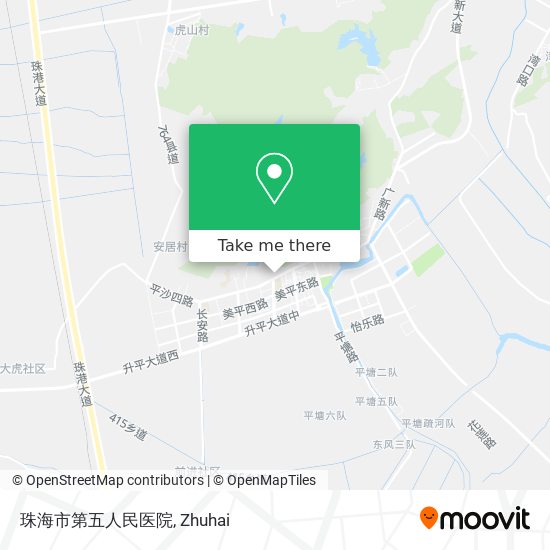珠海市第五人民医院 map