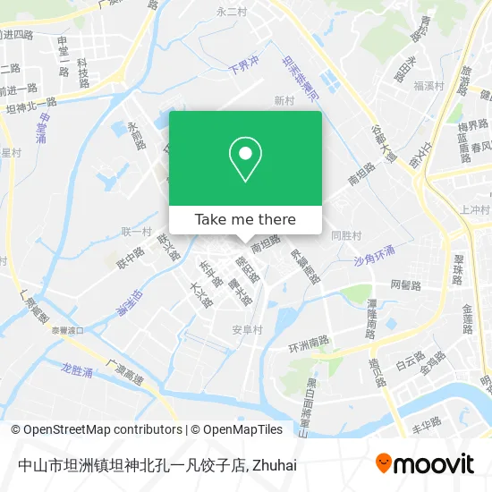 中山市坦洲镇坦神北孔一凡饺子店 map