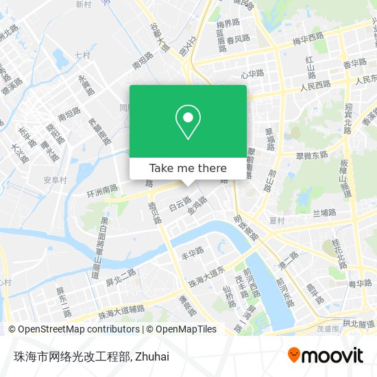 珠海市网络光改工程部 map