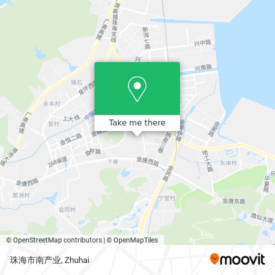 珠海市南产业 map