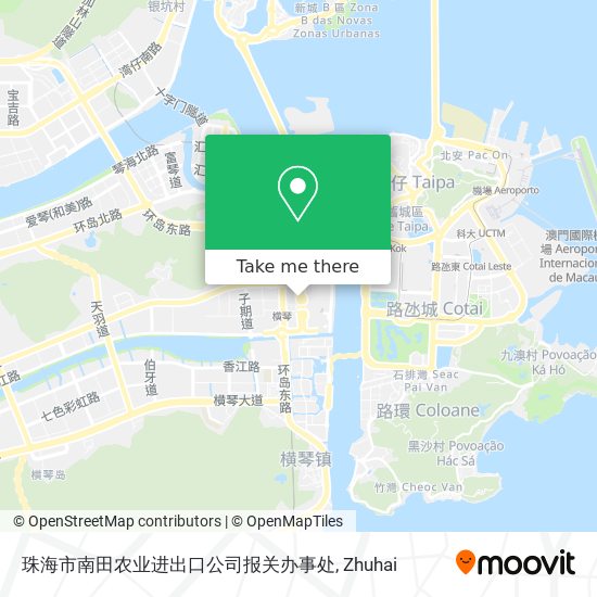 珠海市南田农业进出口公司报关办事处 map