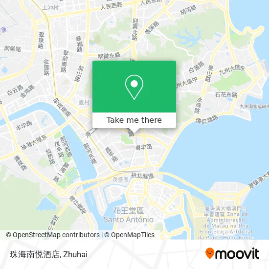 珠海南悦酒店 map