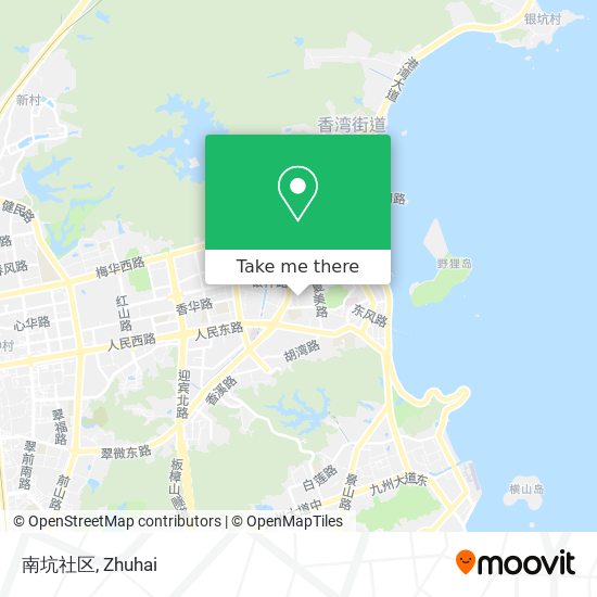 南坑社区 map
