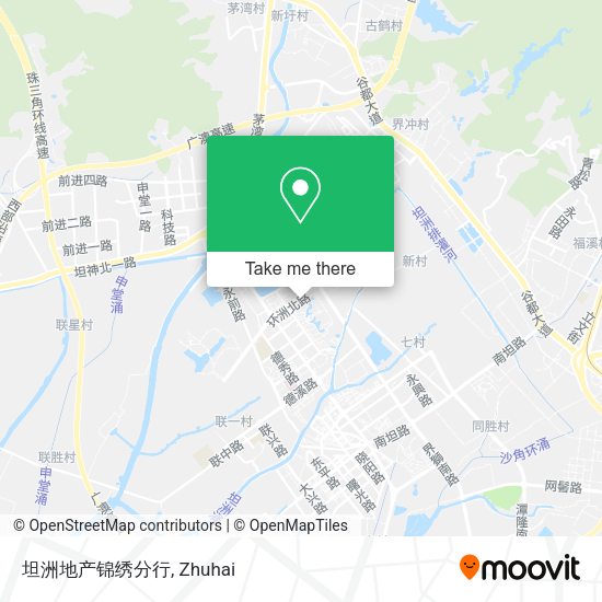 坦洲地产锦绣分行 map