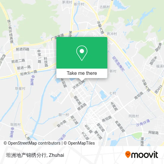 坦洲地产锦绣分行 map