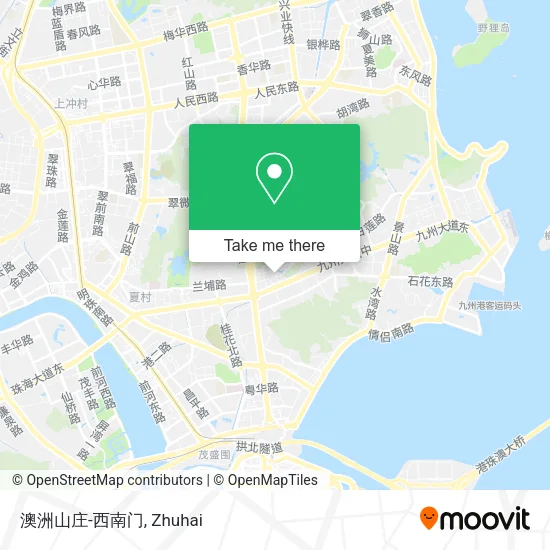 澳洲山庄-西南门 map