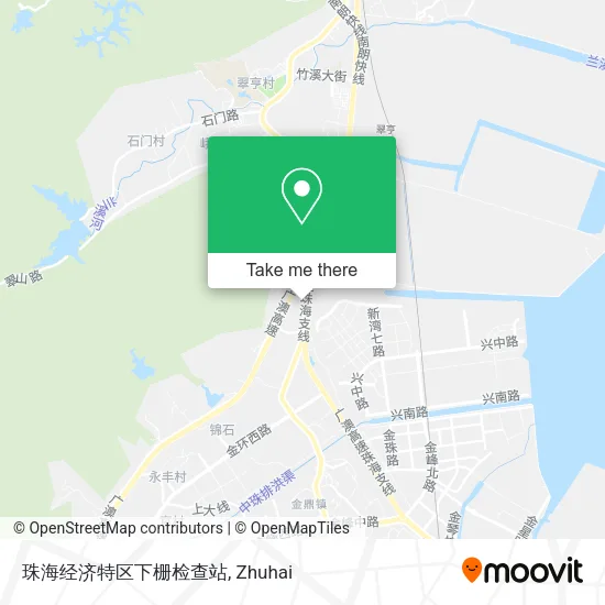 珠海经济特区下栅检查站 map
