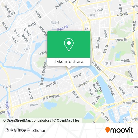 华发新城左岸 map