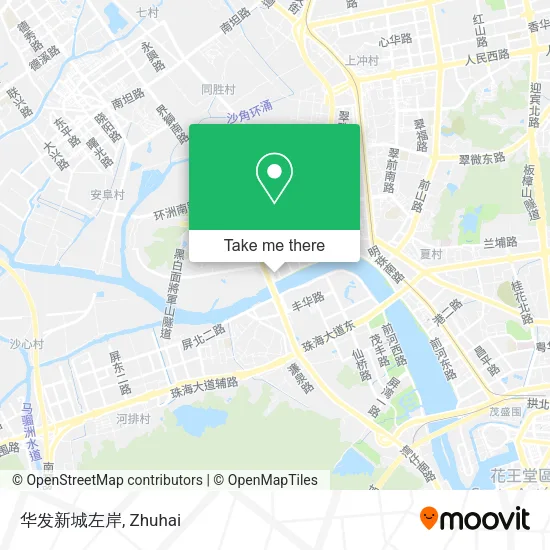 华发新城左岸 map
