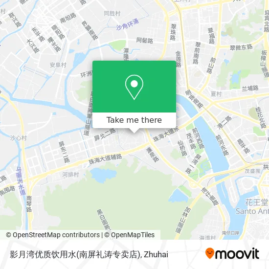 影月湾优质饮用水(南屏礼涛专卖店) map