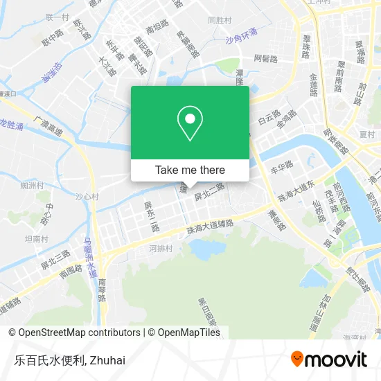 乐百氏水便利 map