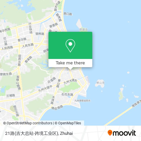 21路(吉大总站-跨境工业区) map
