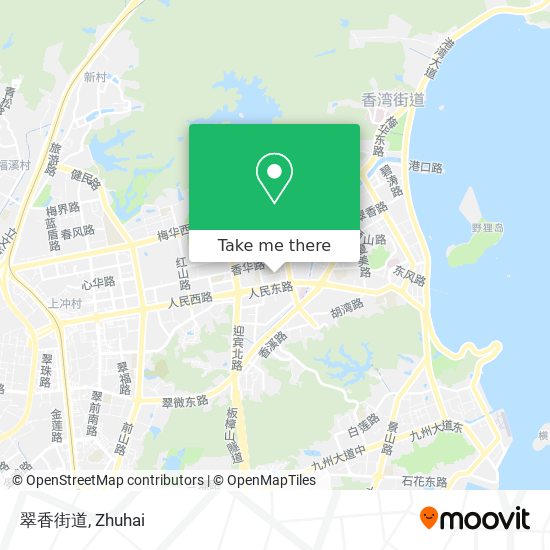 翠香街道 map