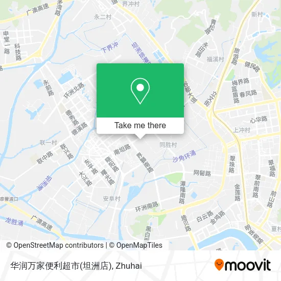 华润万家便利超市(坦洲店) map