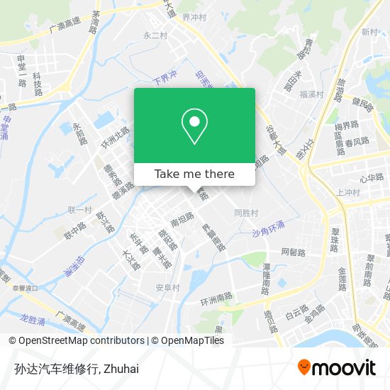 孙达汽车维修行 map