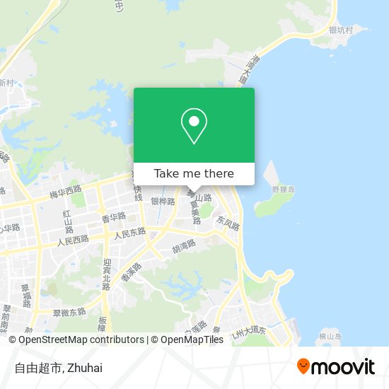 自由超市 map