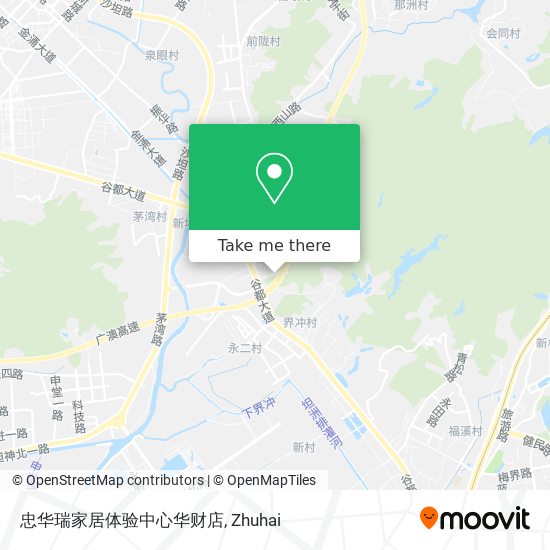 忠华瑞家居体验中心华财店 map