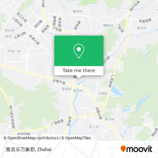 雅居乐万象郡 map