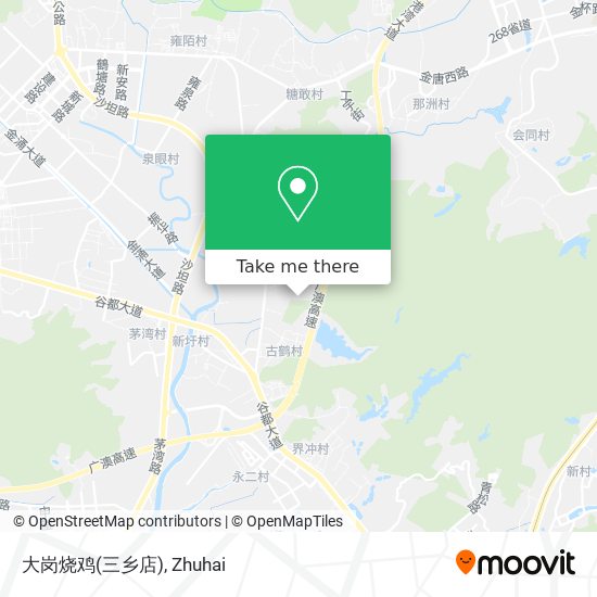 大岗烧鸡(三乡店) map