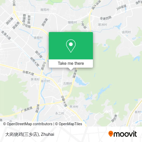 大岗烧鸡(三乡店) map
