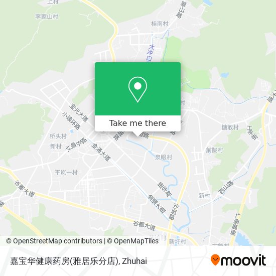 嘉宝华健康药房(雅居乐分店) map