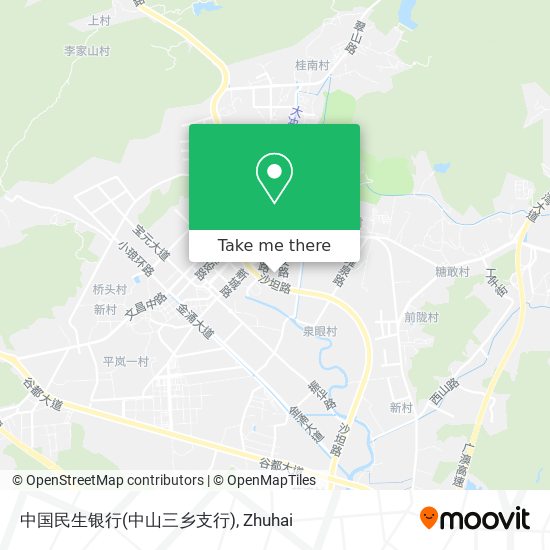 中国民生银行(中山三乡支行) map