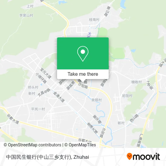 中国民生银行(中山三乡支行) map