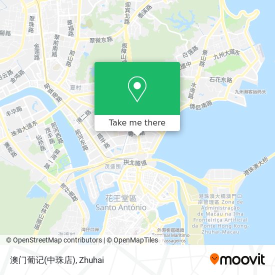 澳门葡记(中珠店) map