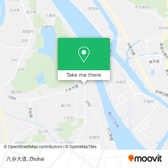 六乡大道 map