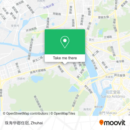 珠海华都住宿 map