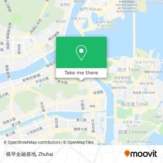 横琴金融基地 map