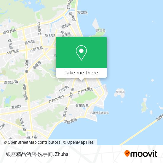 银座精品酒店-洗手间 map