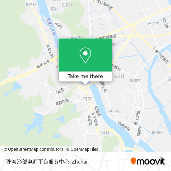 珠海渔部电商平台服务中心 map