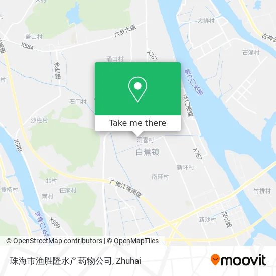 珠海市渔胜隆水产药物公司 map