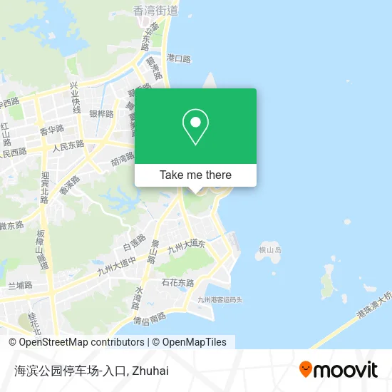 海滨公园停车场-入口 map