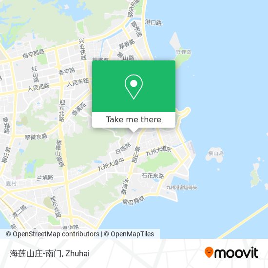 海莲山庄-南门 map