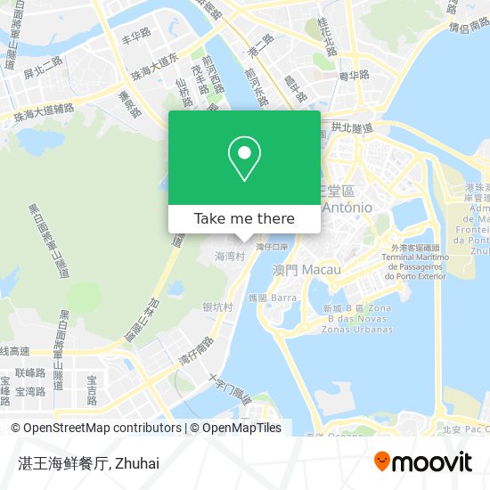 湛王海鲜餐厅 map