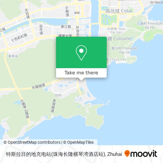 特斯拉目的地充电站(珠海长隆横琴湾酒店站) map