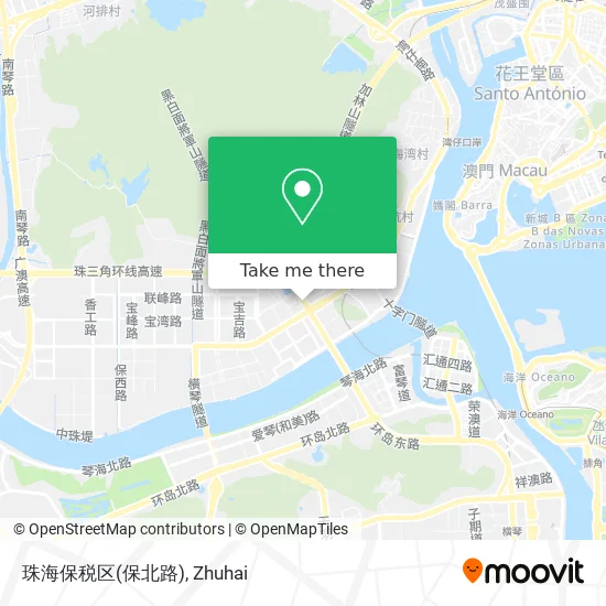 珠海保税区(保北路) map
