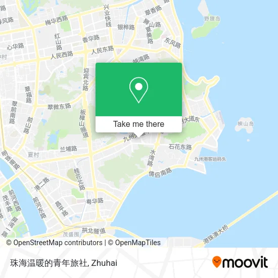 珠海温暖的青年旅社 map