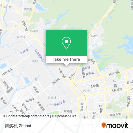 南溪村 map