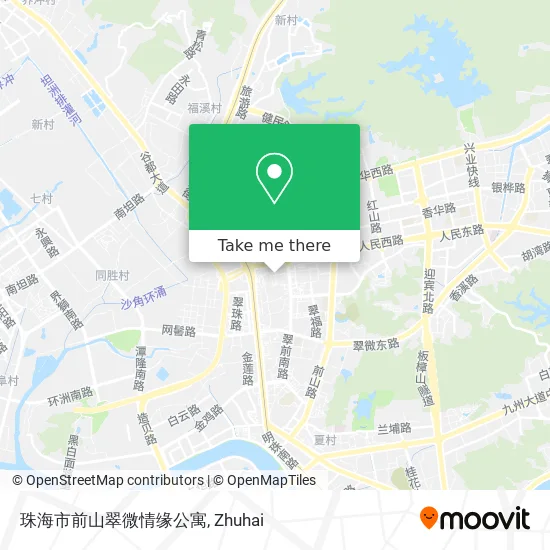 珠海市前山翠微情缘公寓 map