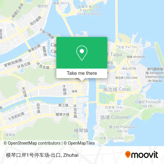 横琴口岸1号停车场-出口 map